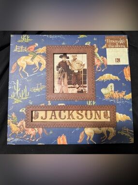 Personalize This Album - Blue Western Picture Frame Album